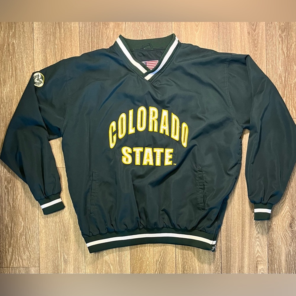 Vintage Colorado State University Embroidered Pullover Windbreaker Jacket